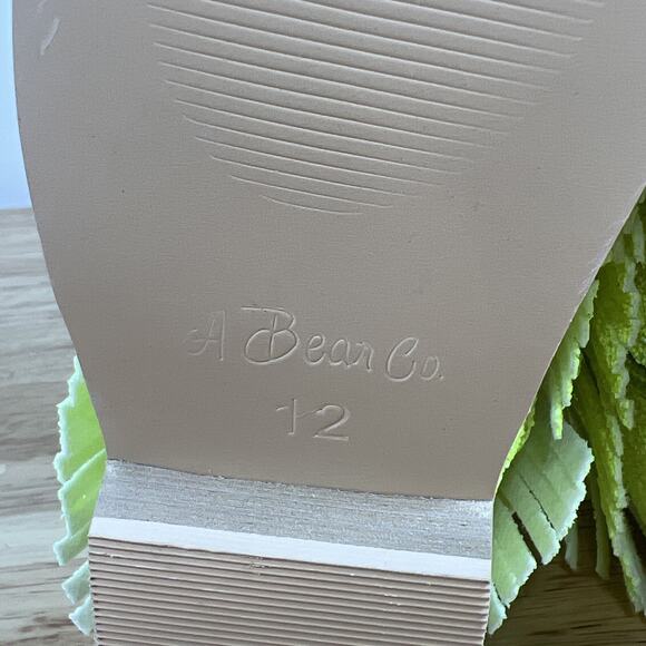 A Bear Co Girls Youth Size 12 Neon Yellow Sparkly Low Cut Cowgirl Boots NEW - Picture 10 of 11